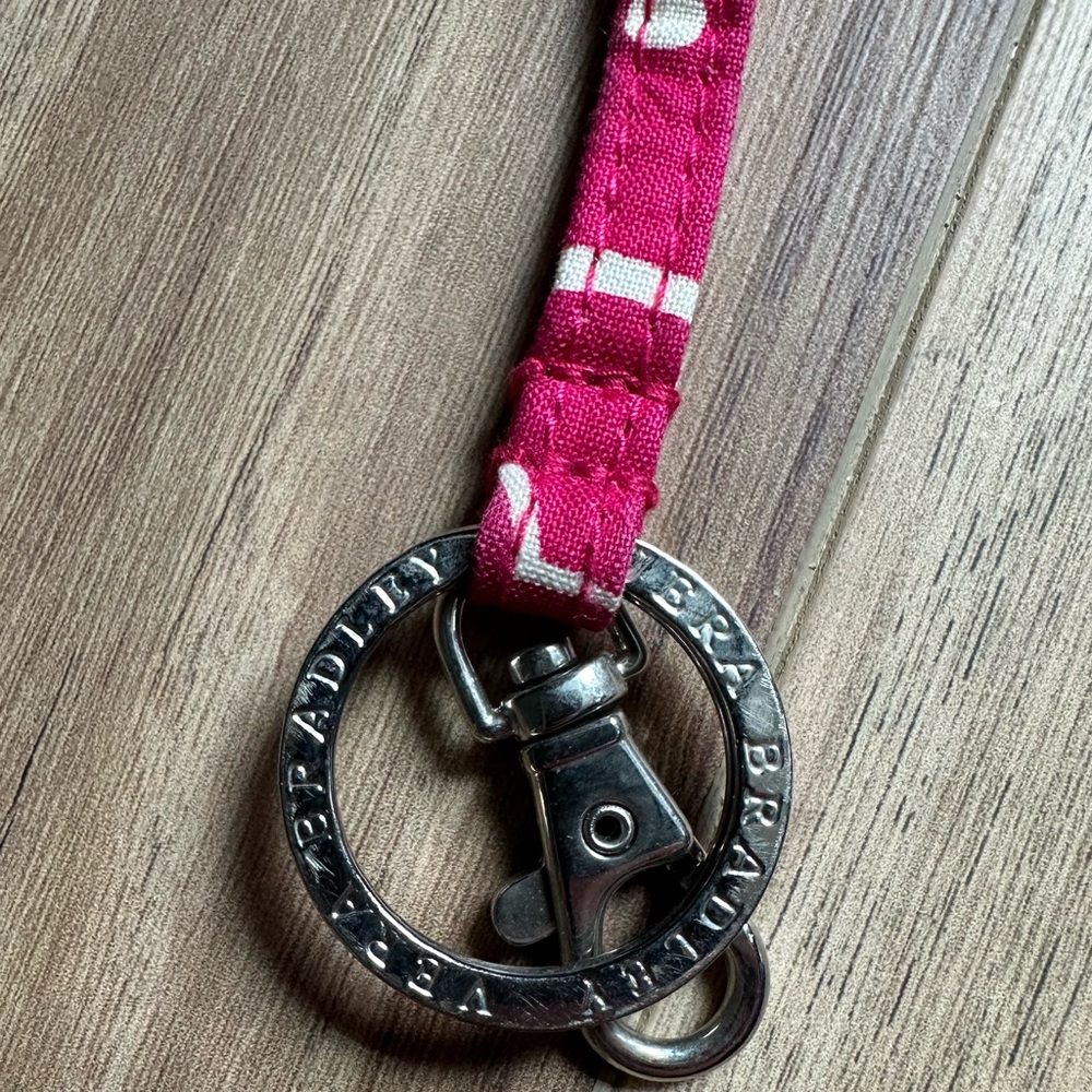 Vera Bradley lanyard key chain badge holder